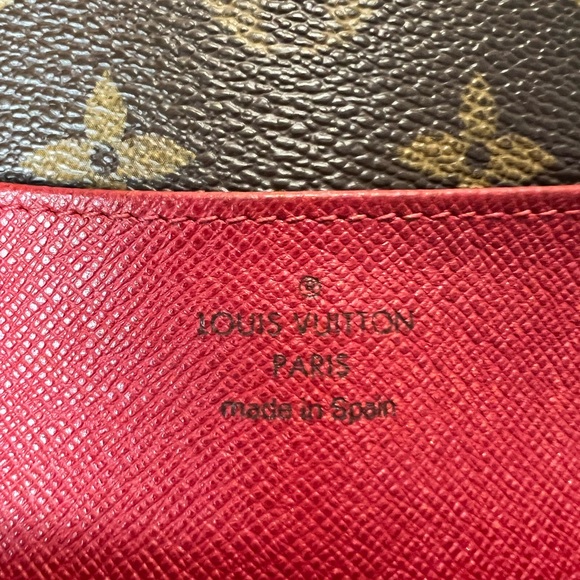 Louis Vuitton Portefeuille Emilie Monogram Fuschia Bifold Long Wallet A46 - Picture 4 of 11